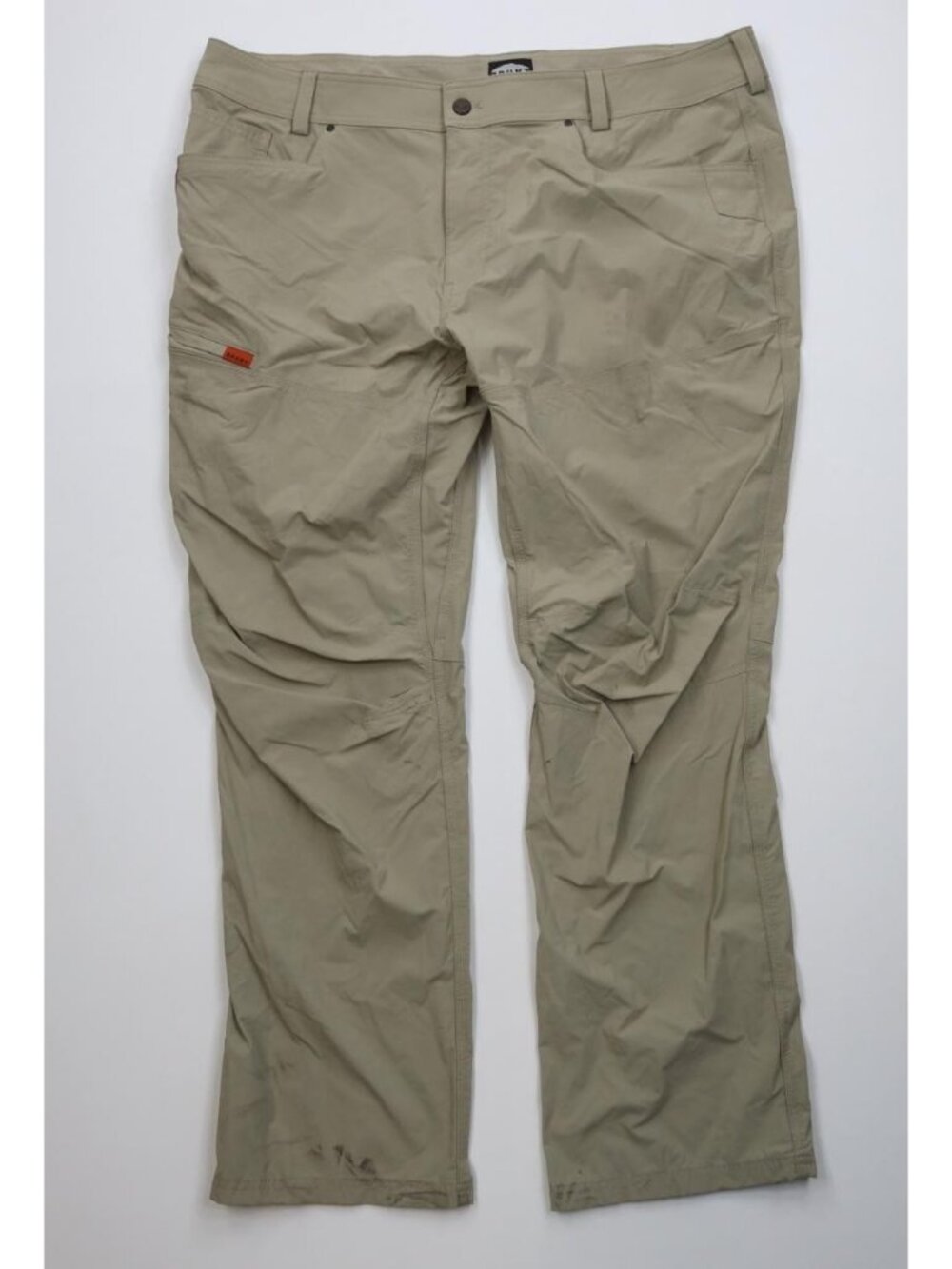 Brunt Workwear Mens Size 42x32 Distressed Wide Leg Costello Ripstop Pants Beige